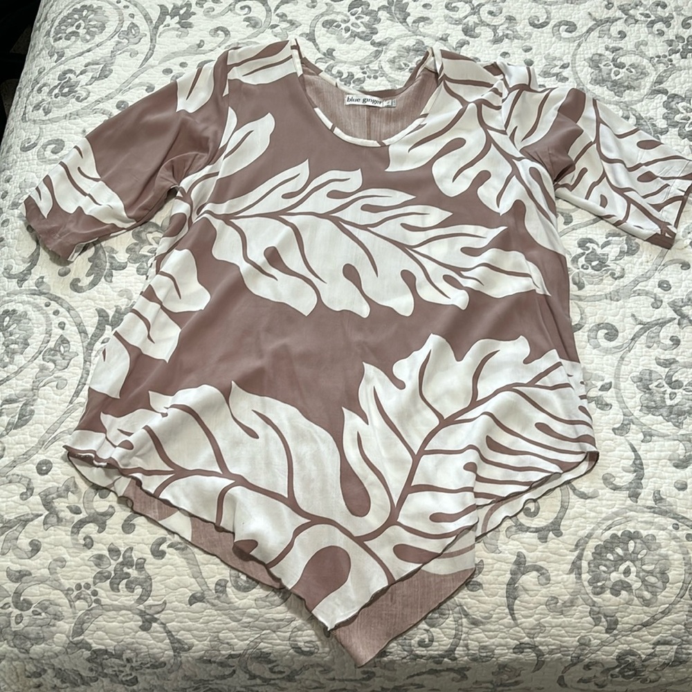 Taste of Hawaii! Blue Ginger Blouse